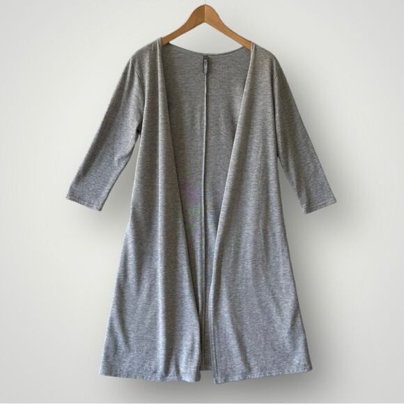 5 for $40  Allison Joy Open Cardigan Sweater Women Size M Gray - Picture 1 of 7